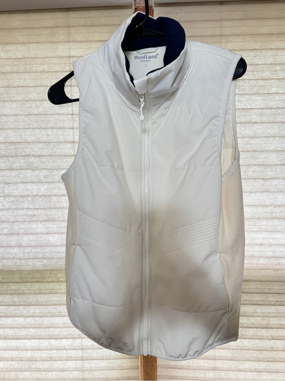 Women’s White WoolLand Vest - Rena Vest With Wool Padding